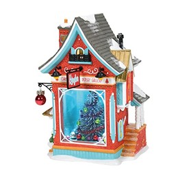 Department 56 North Pole Village Kringle's Christmas Tree Display Gallery Lit Building, 7.28 Inch, Multicolor