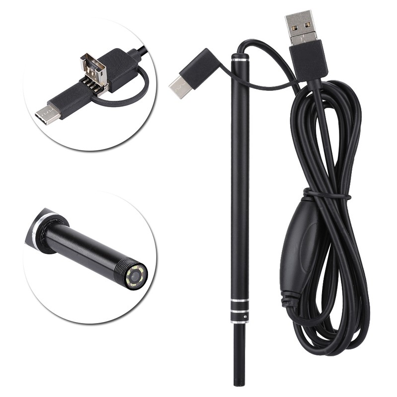3-in-1 Mini Visual Ear Spoon USB HD Endoscope Camera Ear