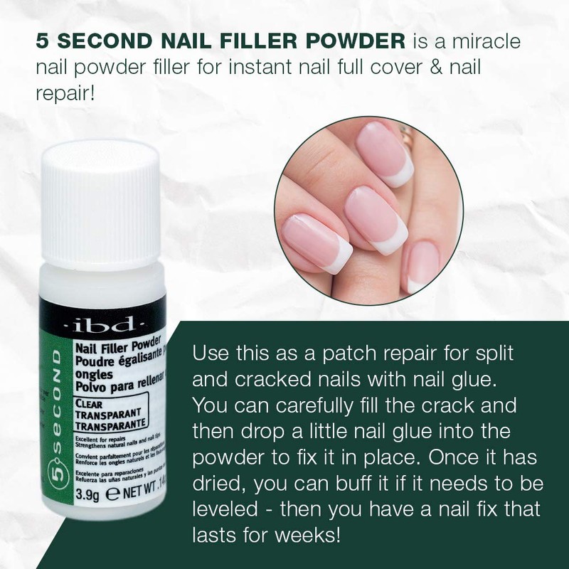 IBD 5 Second Nail Filler Powder – Instant Nail Repair