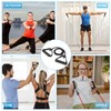 PATIKIL 30Lbs Resistance Bands with Foam Handles Black