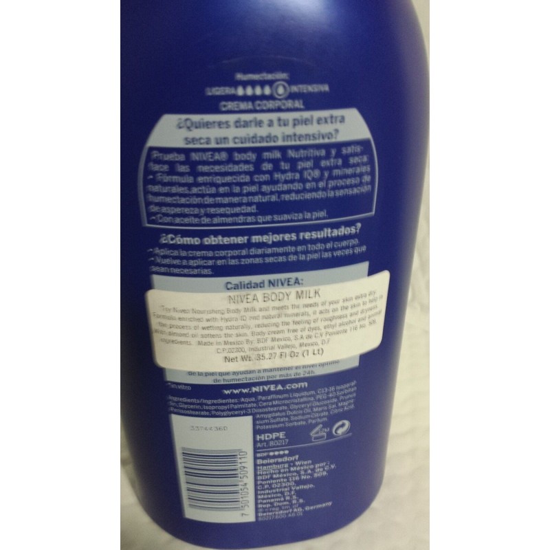 Nivea Lotion for Very Dry Skin 35.27 fl oz- 1000
