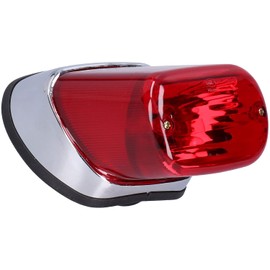 Luz Trasera de Motocicleta, Luz Trasera de Freno de Motocicleta ABS Rojo Reparación de Repuesto Apto para YMH Virago XV250 / XV400