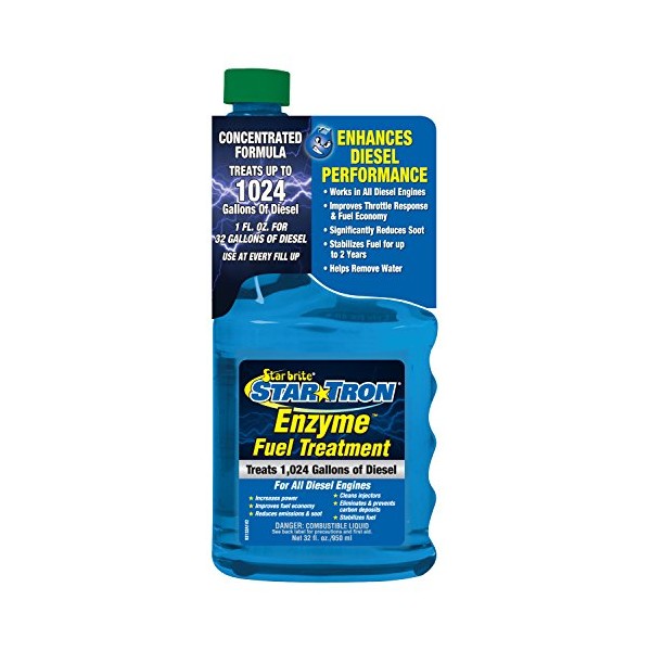 STAR BRITE Star Tron Enzyme Fuel Treatment - Super Concentrated Diesel Formula - 1 oz. Treats 32 Gallons - 32 OZ (093132SS)