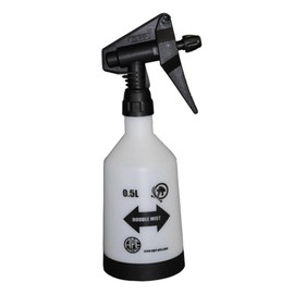 Double Mist Trigger Sprayer Yard Adjustable 2 Sprays 1/2 Liter White