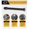 Yoursme for C7 Injector Sleeve Cup Removal Installation Tool with