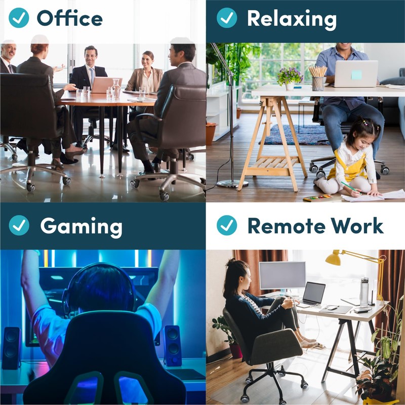 Lifelong Office Chair Wheels Replacement - 2 Inch Heavy Duty