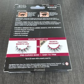 Ardell Magnetic Faux Mink No. 818 False Eyelashes with MegaHold Liquid Liner Kit
