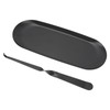 Candle Holder Tray with Wick Dipper Decorative Oval Shape Mattee