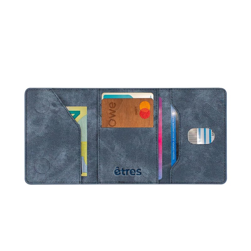 TECHMADE ETRES Smart Wallet Herren Damen – Magnetische Brieftasche mit
