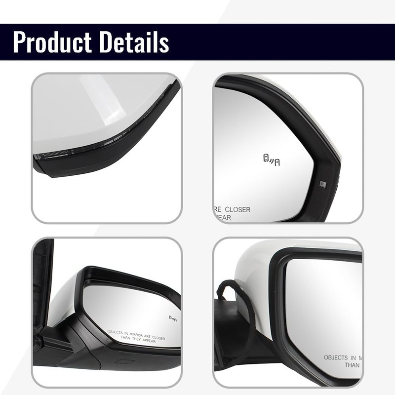CHELANGHU 6+2 Pins Side | Reverse Mirror Assembly Fit for