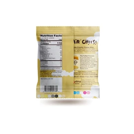 AIR CHEESE Low Carb Keto Friendly Protein Puffs | 7g Protein Per Serving | Crisp, Gluten Free Snack Pack | Real Cheese, No Artificial Flavors (Cheddar, 12 Small Bags)