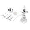 Christmas Tree Carousel Spinning Candle Holder Stainless Steel Rotary Tree