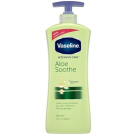 Vaseline Intensive Care Lotion, Aloe Soothe, 20.3 Fl Oz (Pack of 3)
