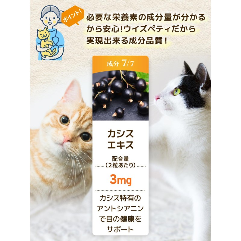 毎日愛眼 猫 目 サプリ 国産 無添加 成分量明記【7成分配】 ブルーベリー ルテイン グリーンプロポリス