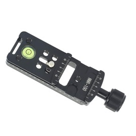 100 mm Rail Nodal Slide Metal Screw Knob Quick Release Plate for Tripod Ball Head Quick with RRS Arca Swiss Compatible