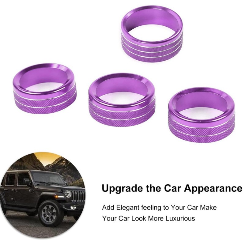 AuTK Aluminum Alloy Interior Upgrade Kit for 2018-2025 Jeep Wrangler