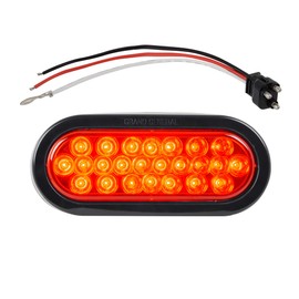 GG Grand General 78223BP Pearl 6â€ Red Oval LED Stop/Turn/Tail Light (Includes Light, Grommet & Pigtail for Trucks, Trailers, RVs, Buses, Utility Vehicles)