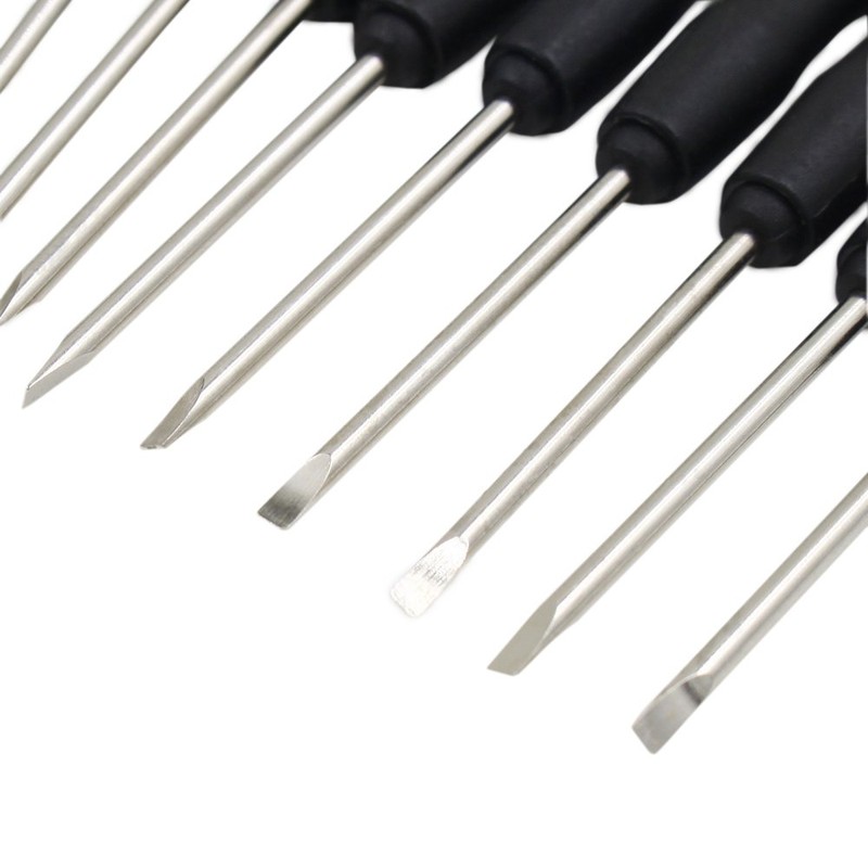50pcs 85mm x 2.0mm 2mm Mini Flat Slotted Word Screwdrivers