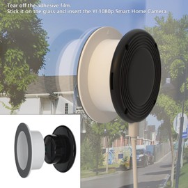 Teccle Teccle Window Mount for Yi Smart Home Camera, Through Window Use Yi Home Camera, No Indoor Reflections (2 Pack)