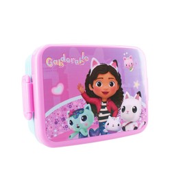 My sweety pop - Gabby's Dollhouse Lunch Box - Lunch Box - Children - Crib - Nursery - School - Holiday - Meal - 16 cm - Gift Idea (Gabby's Dollhouse - Blue/Pink)