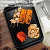 ECOIOU Grilling Prep and Serving Tray with Lid, BBQ Deep