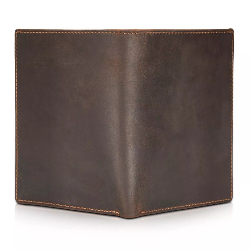 Polare Luxury RFID Blocking Leather Passport Holder Travel Wallet For