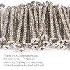 Hinge Wood Screws #9 x 2", 40 Pcs, 410 Stainless