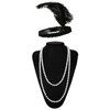 Leadtex Women's 1920s Fringed Flapper Dresses Costume Dress with Feather
