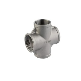 1/2" Stainless Steel 304 150# Threaded Cross 1/2 inch class 150 Pipe Fitting FNPT 4 way Pipe Fitting