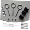 Mikinona 12 Sets Trampoline Fixing Screws Galvanized Steel Replacement Parts