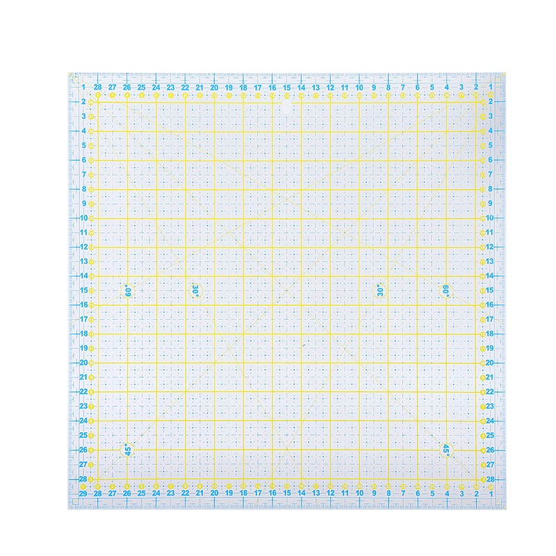 2Pcs Quilting Ruler Square Acrylic DIY Cloth Patch‑Work for Measuring