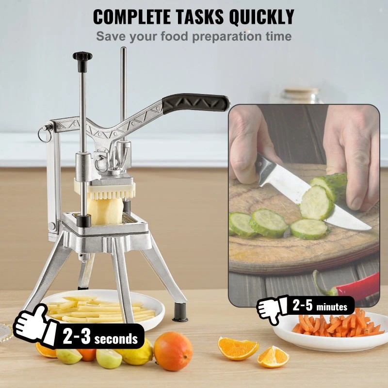 Vegetable Dicer Metal Manual Heavy Duty Food Preparation Tool for