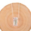 Natural Raw Angel Aura Quartz Crystals Pendant Necklace, Rectangle Gemstone,