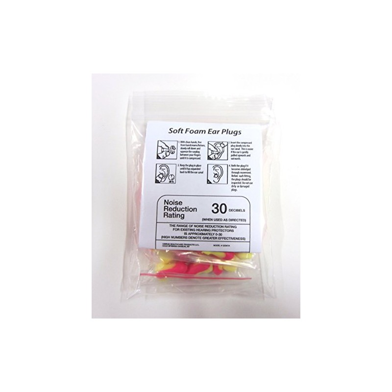 Soft Foam Earplug 20 Pair VALUE PACK