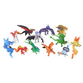 Wild Republic Dragon Figurines Tube, Dragon Toys, Twelve Dragon Figures with Six Different Poses