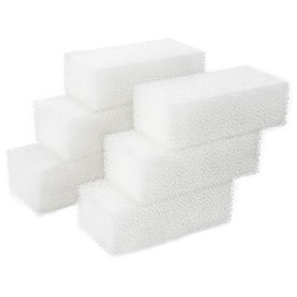 AQUANEAT 6-Pack Replacement Filter Sponge Pads, Aquarium Foam Insert Compatible with AquaClear 50, Fish Tank Filter Media