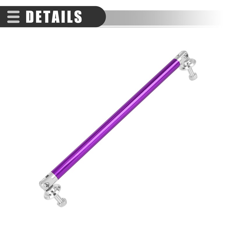 Motoforti Universal Bumper Lip Lever Splitter Support Rod, 200mm, Purple,