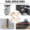 Glarks 30Pcs Heavy Duty Lynch Pin Assortment Kit for Farm