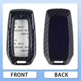 SK CUSTOM Carbon Fiber Pattern zinc Alloy Smart Key Case Cover Compatible with Toyota Alphard HILUX PREVIA RAV4 VELLFIRE 2 3 4 5 6 Button Keyless Car Remote Accessory
