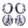 COOEAR Ear Plugs Tunnels Piercing Gauges for Ears, Double Flared