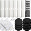 Threlaco 24 Pcs Aquarium Filter Media Kit Compatible with Fluval
