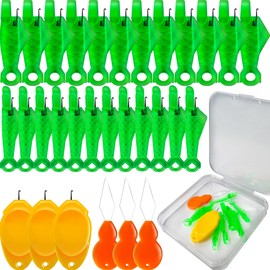 10 pcs Needle Threader Set: Fish Type for Sewing Machines (Compatible Only with Side-Threading Machine Needles) & Simple Hand Sewing Threaders
