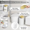 InnJoey Bathroom Set, 10PC Bathroom Accessory Set, White Bathroom Accessories,