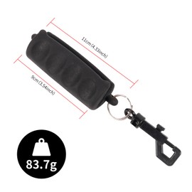 FENJANER Arrow Puller - Archery Target Remover Gripper - Hand Saver with Hanging Buckle for Hunting and Practice Shooting (Black)