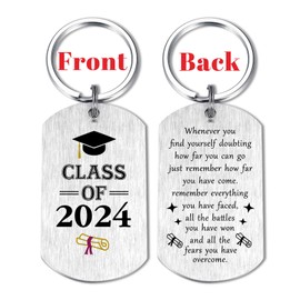Graduation Gifts 2024 for Women Men Him Her- Grad Keychain for from College High Middle School Master Senior University