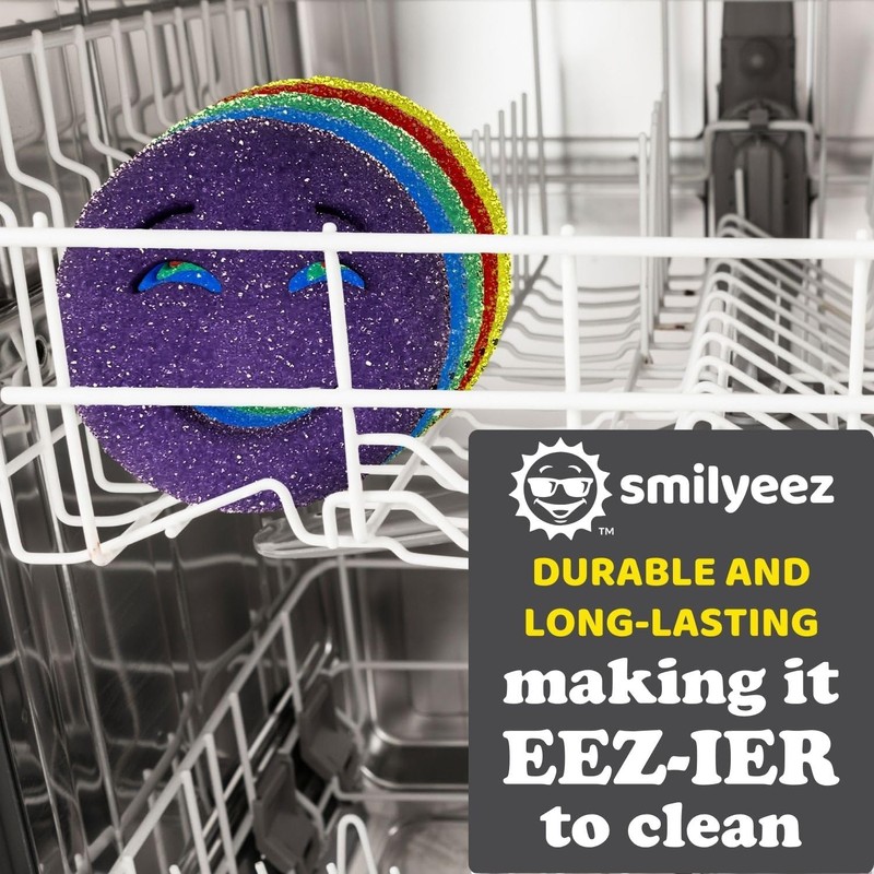 The Original Smiling Sponge Handle Soap Dispensing Handle by Smilyeez