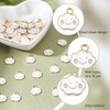 GOMAKERER Pack of 150 Alloy Cloud Pendants, Enamel Happy Smile