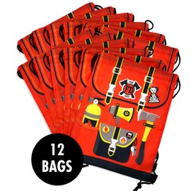 Ready Confetti 12 pk Firetruck Birthday Decorations, Fire Truck Party Favors for Firetruck Goodie Bags, Firefighter Birthday Party Decorations, Fire Engine Party Favors for Firefighter Party Supplies