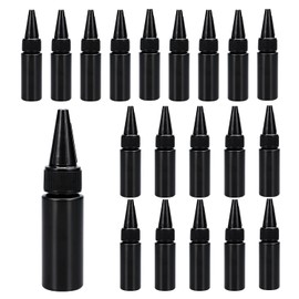 UMETASS Black Plastic Squeeze Dispensing Bottles Glue Bottle Light-proof Sealed Plastic Bottle With Caps, For DIY Crafts, Glue, Liquids (0.84oz 10 pack)