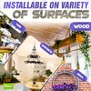 [Upgraded] 200LBS 8Pcs Rotatable Ceiling Hooks with 4 Screw Points
